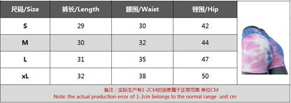 Gym Shorts Tie Dye Women Fitness Clothing Sporty Shorts Woman Leggings Workout Clothes Female Yoga Sports Shorts Sportswear