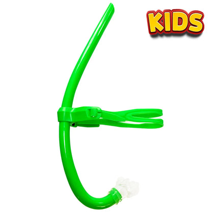Swim Training Snorkel Center-Mount Front Comfortable Mounted Silicone Mouthpiece Junior Swimmers Equipment For Adult Youth Kid