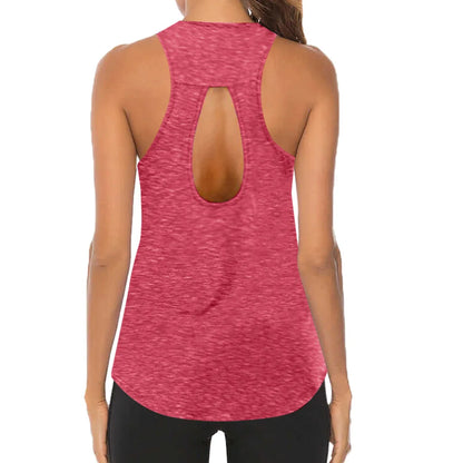 Colour Choies Women Yoga Tops Sexy Tank Tops Loose Thin Sports Vest Breathable Sleeveless T-shirt Gym Fitness Running Shirts Girls