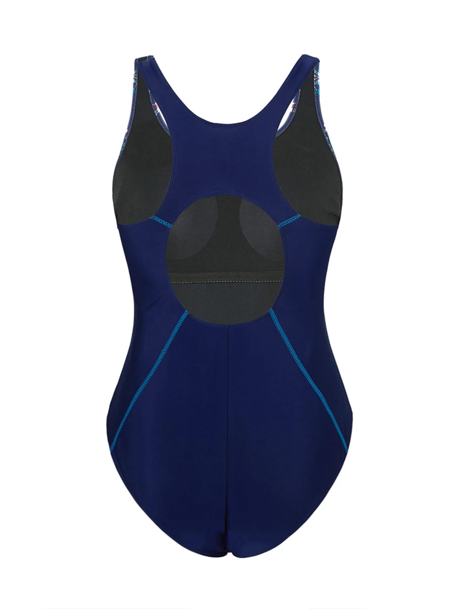 Large Plus Size Print One Piece Swimsuit Women Bodysuit Swimwear Female Bathers Bathing Swimming Swim Suit Beachwear 4XL