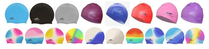 Waterproof Silicone Swim Caps Women Men High Elastic Flexible Protect Ears Hair Swimming Pool Hat for Adults Children Girls Boys