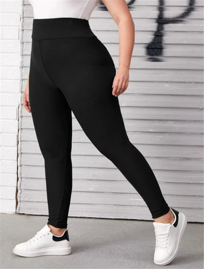 Fleece Lined Plus Size Leggings Thick  for Women - Stretchy & Thick Warm & Comfy - Full Length - Buttery Smooth Soft