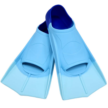 Silicone Swimming Flippers Snorkel Fins Short Frog Shoes Professional Training Breaststroke Scuba Diving Snorkel Men Women