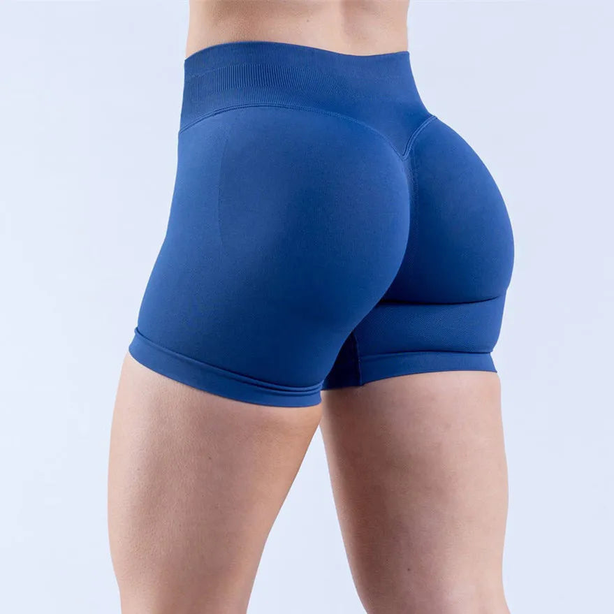 D-impact Gym Woman High Support Fitness Sports Biker Shorts Workout Scrunch Butt Yoga Seamless Leggings Running Shorts XP389