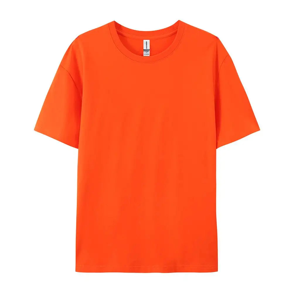 Plus Cotton Solid T-shirts Women Sporty Short Sleeve Tees Fashion Casual White Black Clothing Loose O-Neck Female Summer Tops