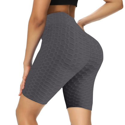 Women's Capris Yoga Fitness Peaches Buttocks Bubble Sports Leggings With Pockets Pants for Women Women’s Yoga Pants