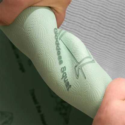 Yoga Mat Exercise Mats 6mm TPE Non-Slip Extra Thick High-Density Eco Friendly for Yoga Workout Pilates Yoga Mats for Women Men