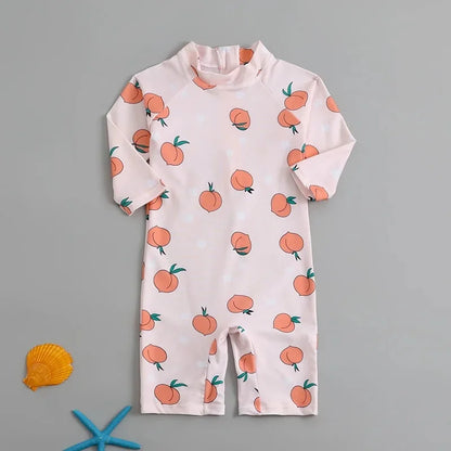 Children's One-Piece Swimsuit Quick-Drying Beachwear for Boys And Girls Baby Swimwear Sun Protection Hot Spring Swimming Costume