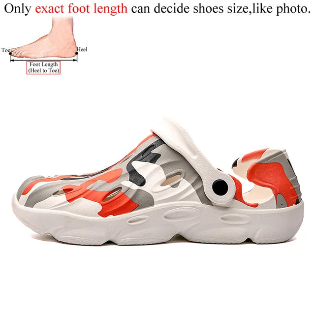 Men Clogs Beach Sandals Summer Garden Shoes Clog Lightweight
