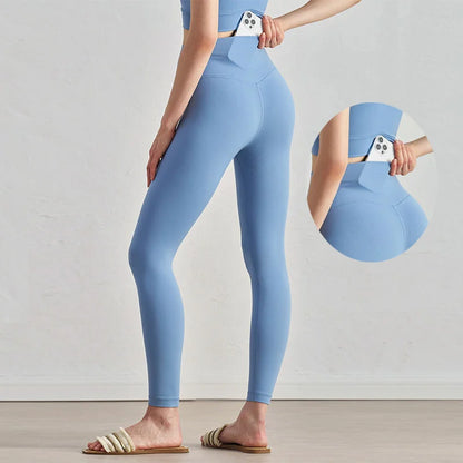 Invisible Back Pocket Gym Legging Butter luxe High Waisted Lounge Legging 25"  Buttery Soft Workout Yoga Pants for Women