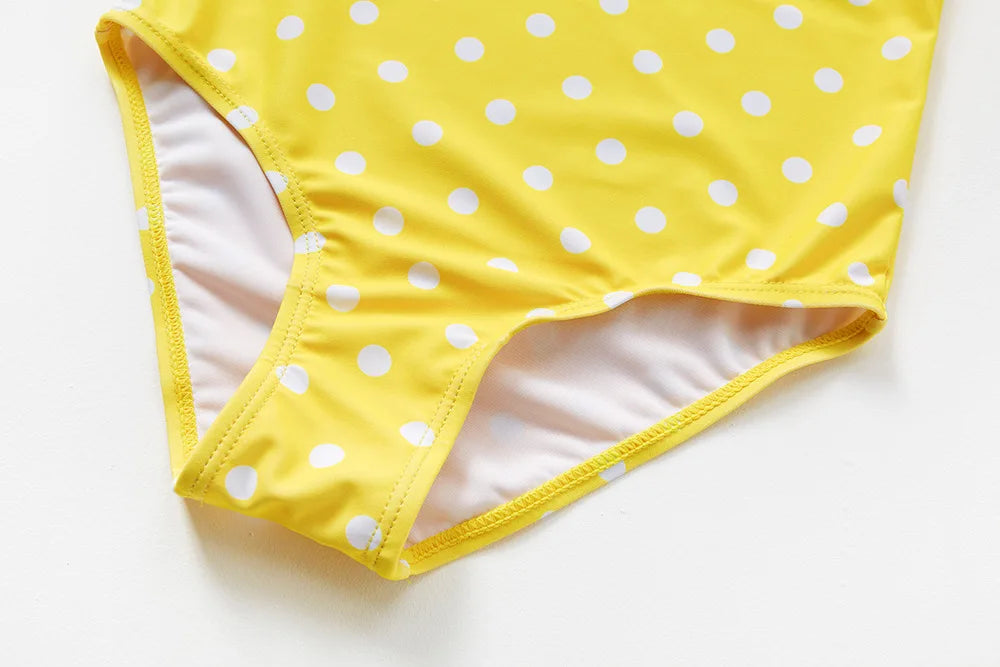 Kids Swimwear for Girls Flamingo Print One-pieces Swimming Suit Summer Beach Swimsuit Children Infant Bathing Suit Bikini