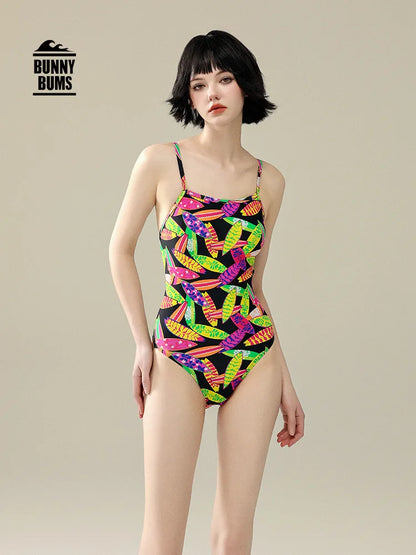 Multicolours Bunny Bum Women Swimwear One Piece Professional Swimsuits