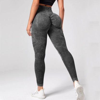 Women Leggings Washing Yoga pants Bubble Butt Push Up Fitness Legging High Waist Scrunch Tights Gym Seamless Leggings