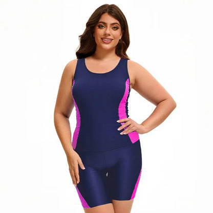 Plus Size  Swimsuit Women's Push Up Large Size Swimsuit Big Size Tummy Control Swimwear Boy Leg