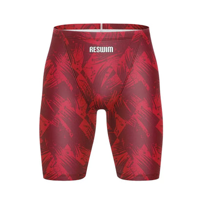 Men's Swim Jammer Swimsuit Short Athletic Training Pants Beach Tights Shorts Swimming Trunks Swimwear Surfing Diving Shorts