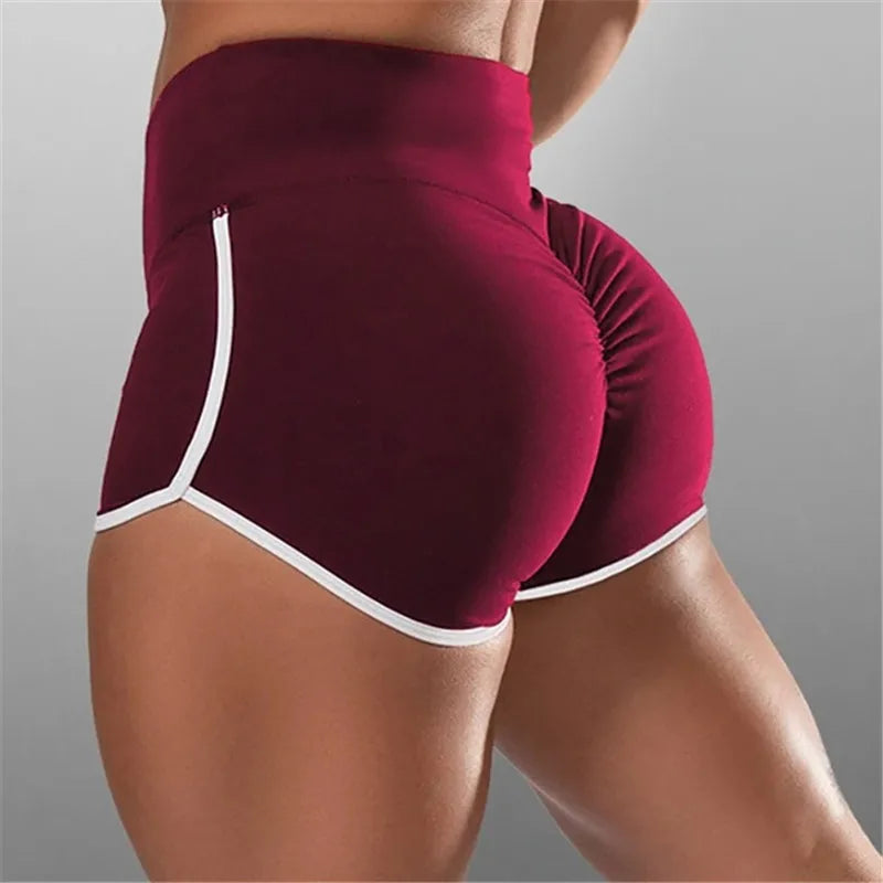 S-3XL Summer Quick-drying Running Shorts For Women  High Waist Women Exercise Hips Push Up Sportswear Casual Yoga Pants