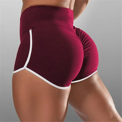 S-3XL Summer Quick-drying Running Shorts For Women  High Waist Women Exercise Hips Push Up Sportswear Casual Yoga Pants