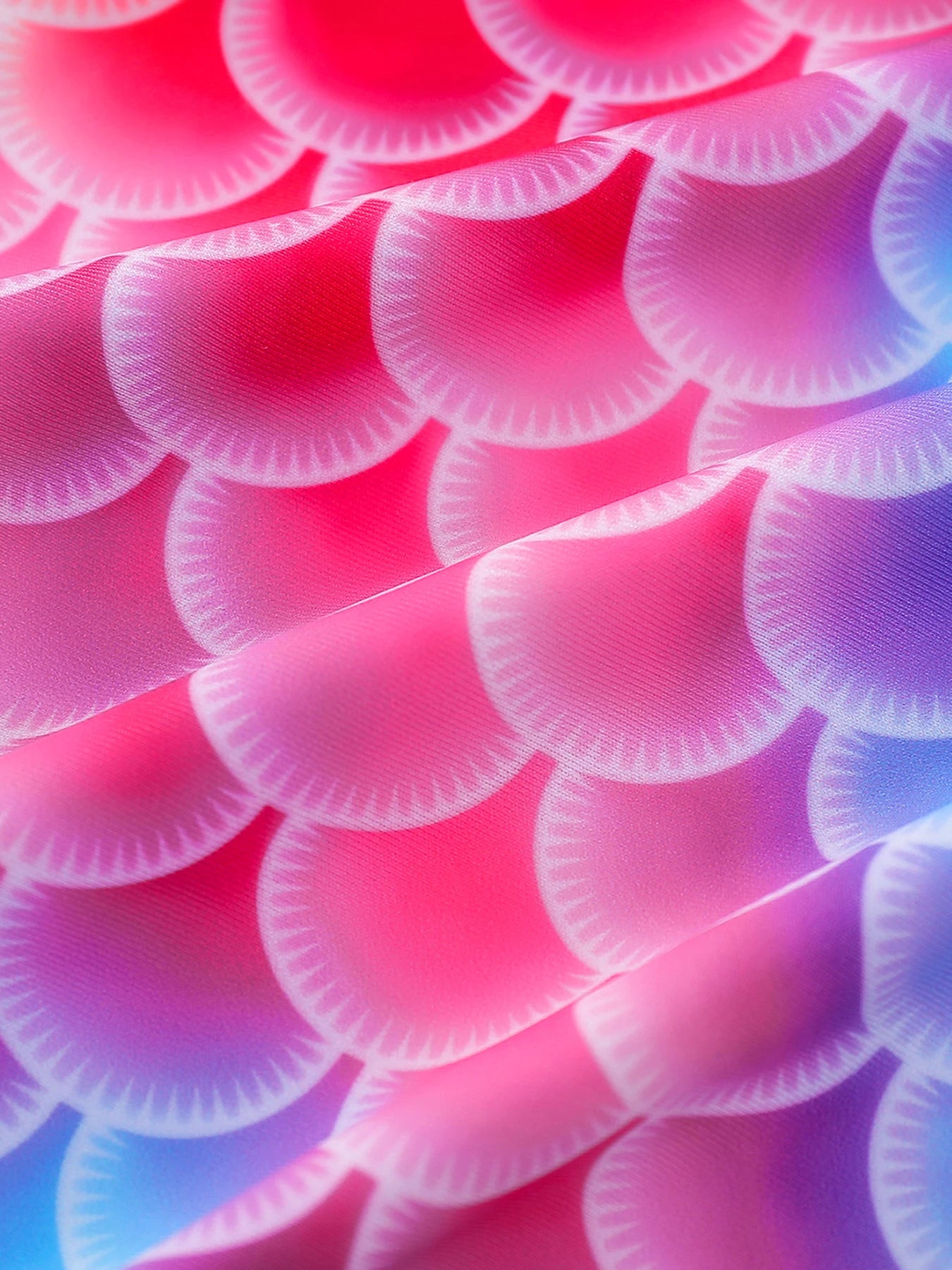 Swimming Suit Kids, One-Piece Swimwear, Girls Summer Clothes, One Shoulder Design with Ruffle, 3D Scale