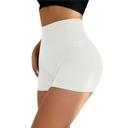 Women's High Waist Ribbed Seamless Yoga Shorts Squat Proof Hip Lifting Fitness Workout Running Sports Gym Leggings Sale