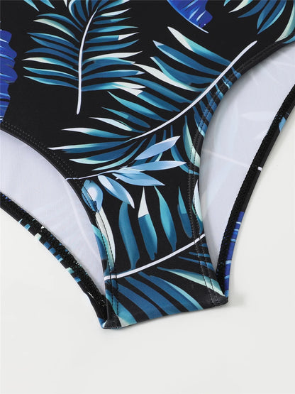 Summer Three Pieces Print Bodysuit Swimwear With Short Pants & Cover Up Beach Skirt Female Bathing Suits Pool Swimming Swimwear