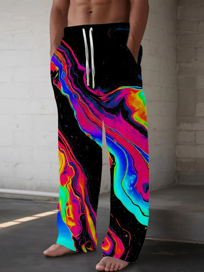 Oversized Casual Pants, Drawstring Wide-legged Pants, European And American Popular Urban Fashion Pants, Spring And Summer Pants