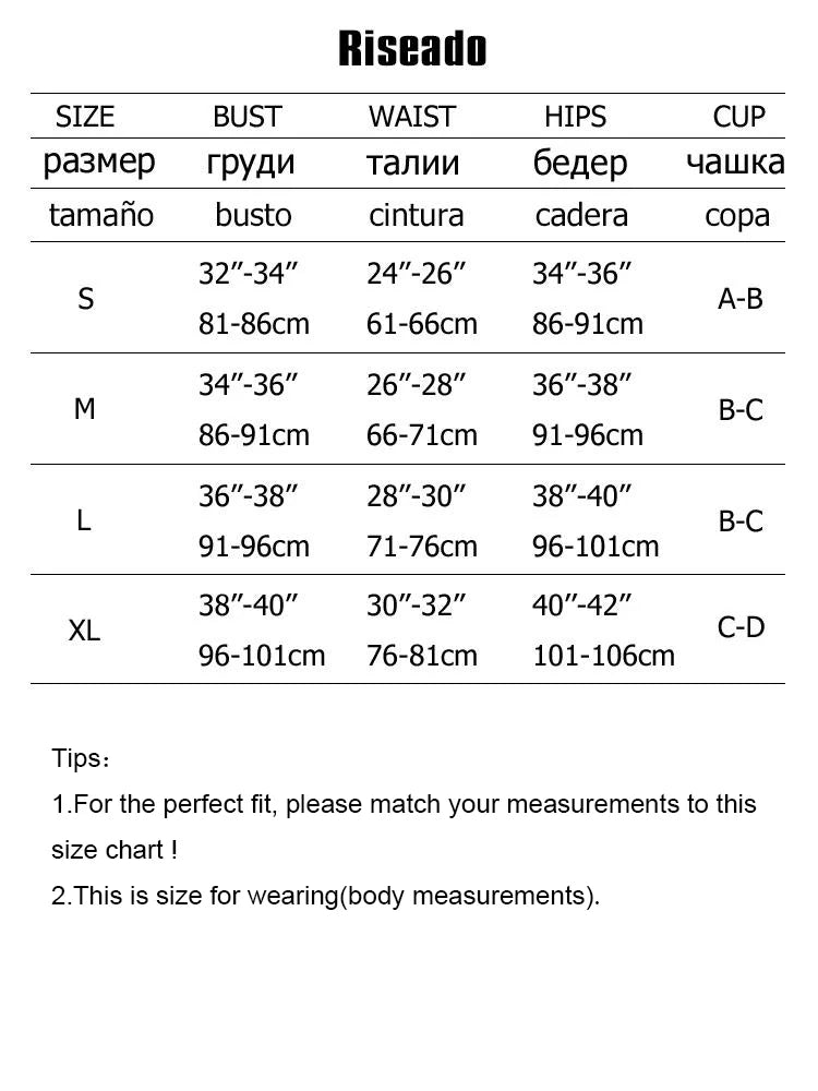 Women's Push Up Bikini Sets Two Piece High Waisted Swimsuit O-Ring Beach Swimming Wear