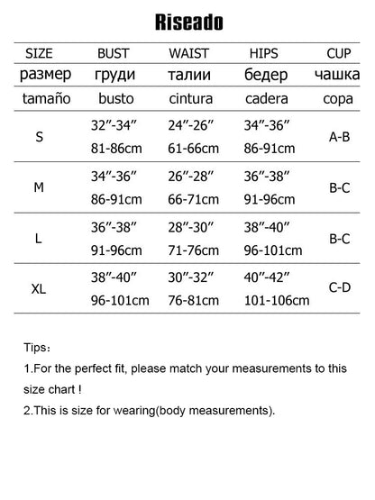 Women's Push Up Bikini Sets Two Piece High Waisted Swimsuit O-Ring Beach Swimming Wear