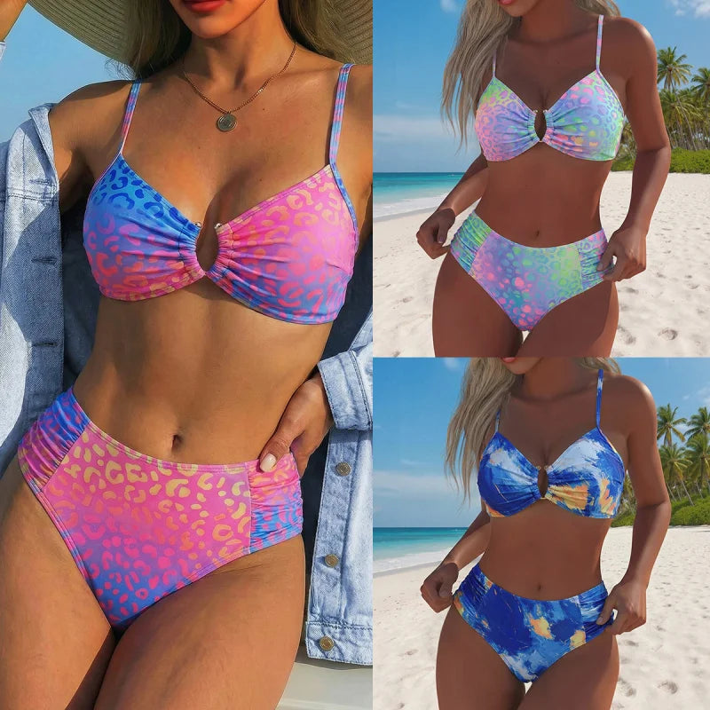 Women's Printed Padded Two-Piece Bikini Set