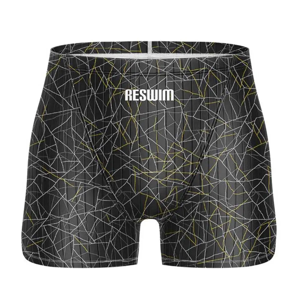 Men's Jammer Swimsuit Swimming Trunks Swim Short Beach Tights Shorts Summer Quick Dry Pants Swimwear Sports Surfing Pants