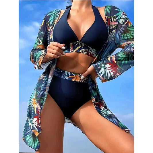 Swimsuit women's three-piece swimsuit bikini swimsuit