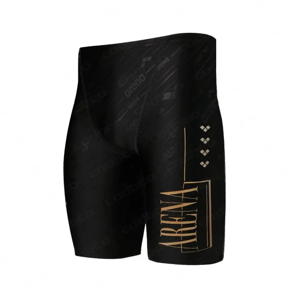 Summer Men's Swim Jammer Athletic Training Swimsuit Shorts Beach Swimming Trunks Swimwear Jammers Tights Diving Surf Shorts