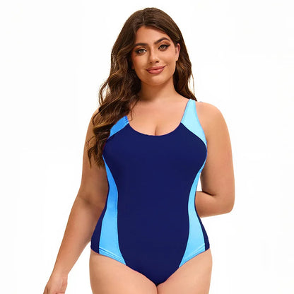 Plus Size Sport Swimsuit - Women's Backless One Piece Swimsuit Bathers Pool beach