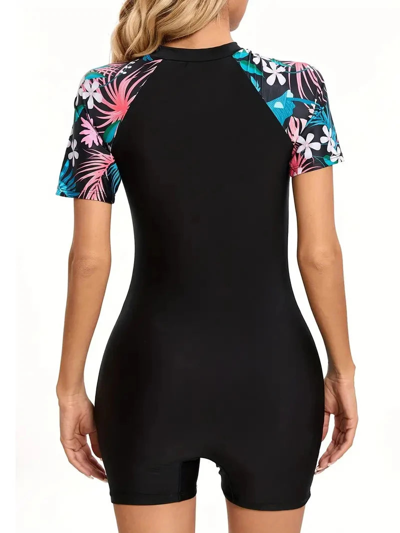 Sports One Piece Swimsuit Women Swimwear Professional Sport Bathing Suit Surfing Swimsuits Swimming Suit Backless Bikini