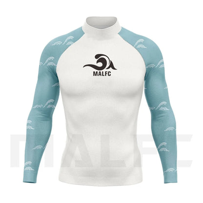 MALFC Rash guard for men Surfing Clothes Swimsuit Surf Wear UPF 50 Water Sport Long Sleeve T-shirt Swimwear