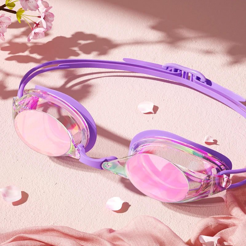 Unisex Professional Swimming Goggles for Adults Anti-fog Waterproof HD View Swim Goggles Colorful and Clear Lens to Choose