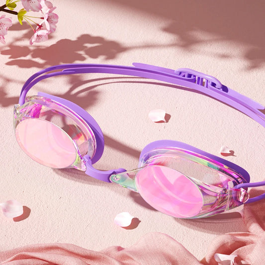Unisex Professional Swimming Goggles for Adults Anti-fog Waterproof HD View Swim Goggles Colorful and Clear Lens to Choose