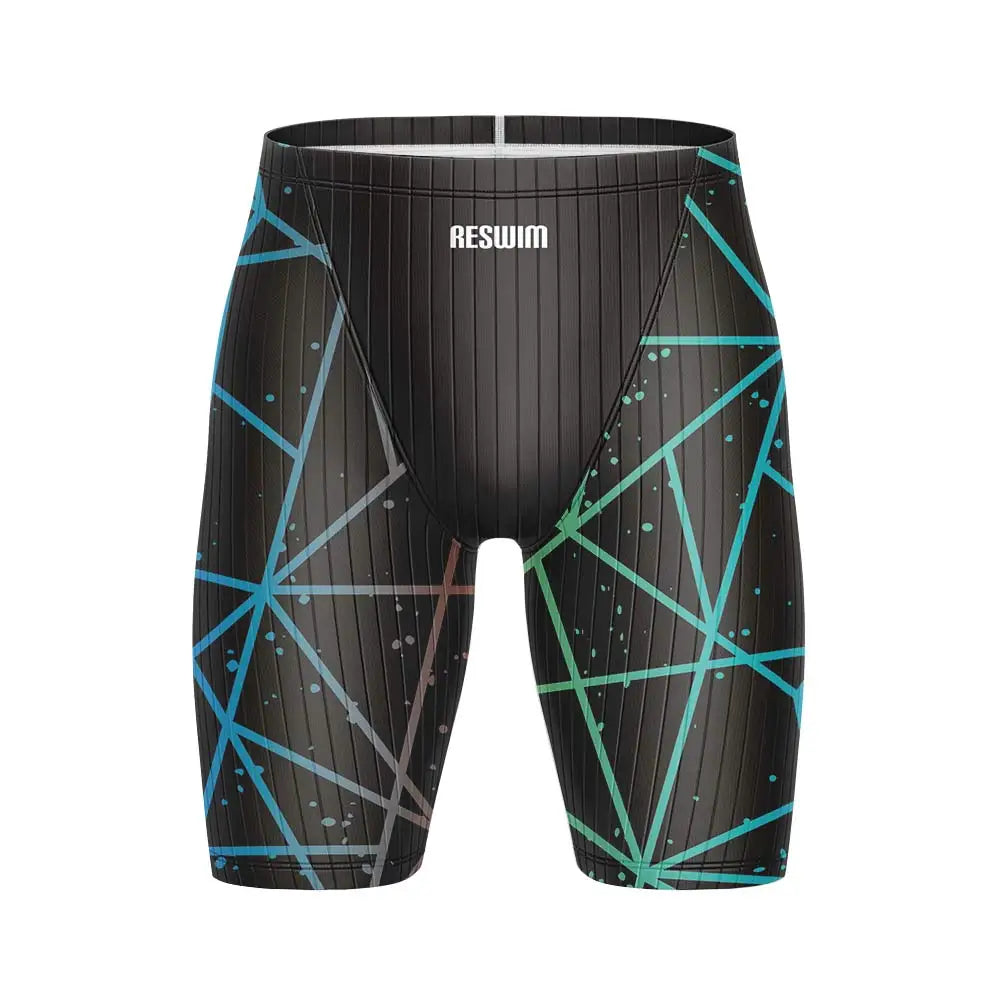 Beach Tights Shorts Men's Jammer Athletic Training Swimsuit Short Swimming Trunks Bathing Suit Quick Dry Lycra Surfing Pants