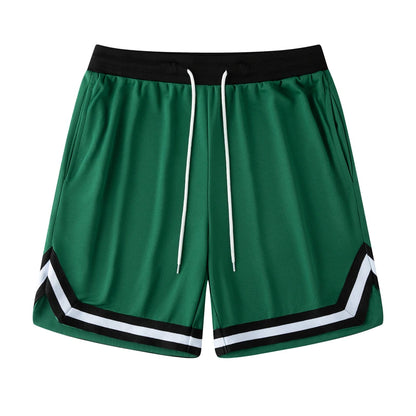 Simple Striped Graphic Beach Shorts For Men Casual Oversized Shorts
