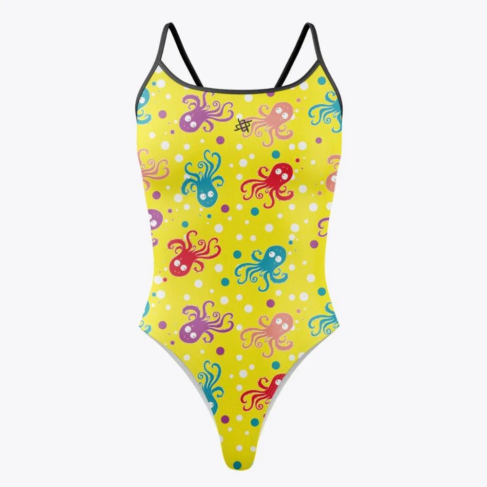 Women One-piece Swimsuit Summer Racer Back Beach Printing Bathing Suit Open Water Training Race Swimwear Quick Drying Swim Suit