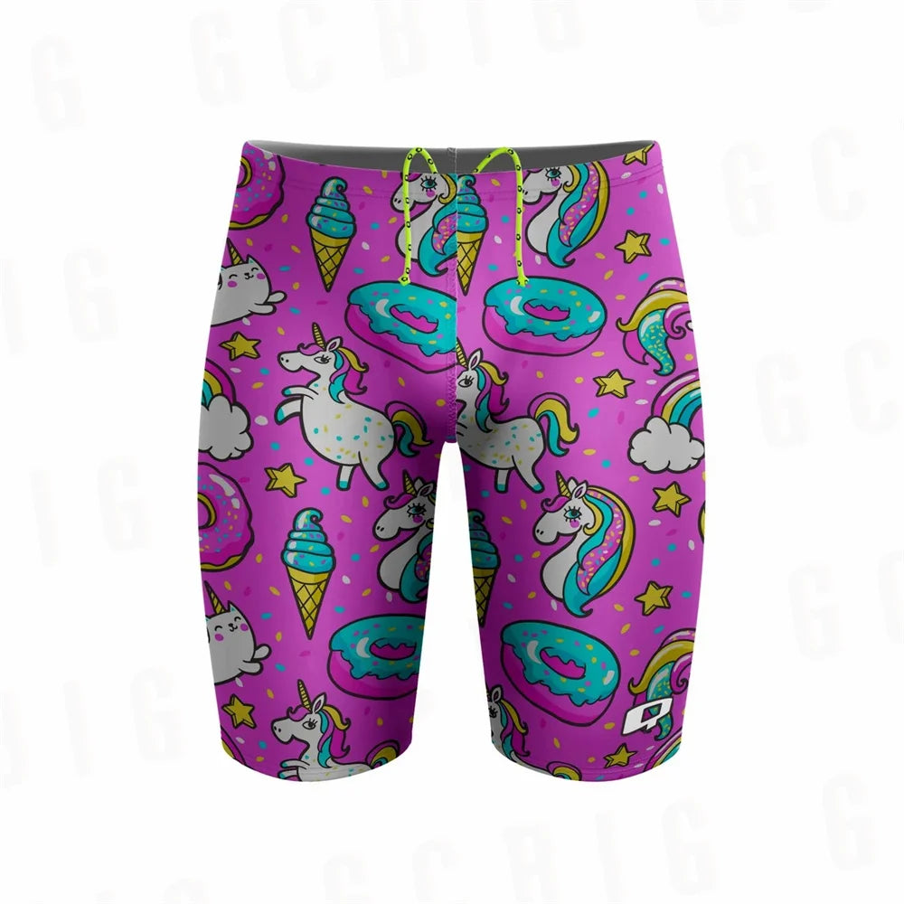 Brazil Men Beach Swimming Summer Jammers Swim Endurance Athletic Training Swimsuit Trunks For Swimwear Jammer Tight Surf Shorts