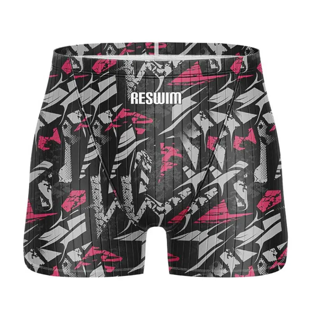 Men's Jammer Swimsuit Swimming Trunks Swim Short Beach Tights Shorts Summer Quick Dry Pants Swimwear Sports Surfing Pants