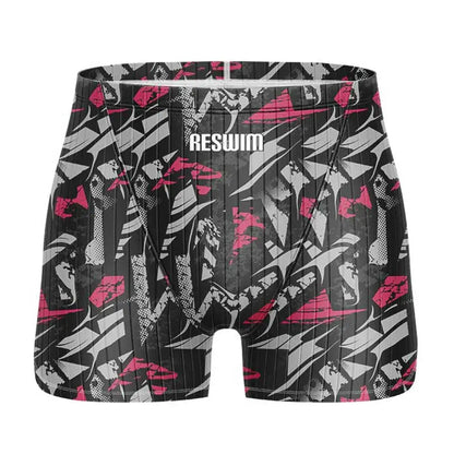 Men's Jammer Swimsuit Swimming Trunks Swim Short Beach Tights Shorts Summer Quick Dry Pants Swimwear Sports Surfing Pants