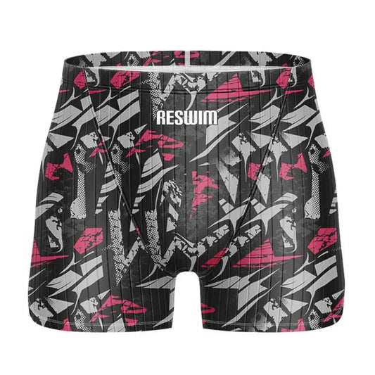 Men's Swim Short Jammer Swimsuit Endurance Athletic Training Swimsuit Racing Swimming Trunks Swimwear Surfing Jammers Pants