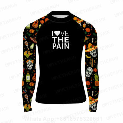 Men's Surfing Wear Swimming Diving T-Shirts Long Sleeve Rash Guard Swimwear Elasticity Beach Surfing Sun Protection Clothing