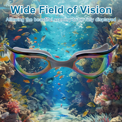 1PC Anti Fog Swim Goggles for Adults - UV Protection, No Leak Soft Silicone Gasket, Enhanced Clarity for Pool & Open Water