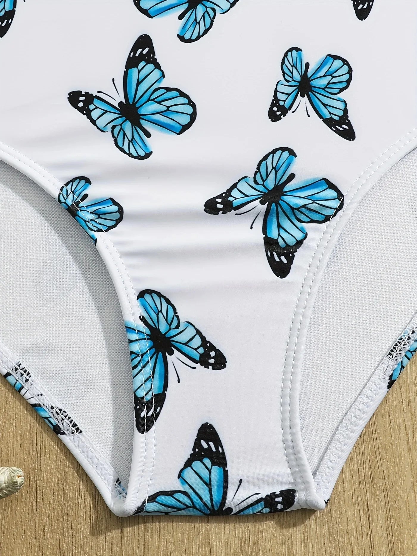 Girl One Shoulder Butterfly One Piece Swimsuit for Kids Ruffle Children's Swimwear 8-12 Years Beach Wear Cut Out Bathing Suit