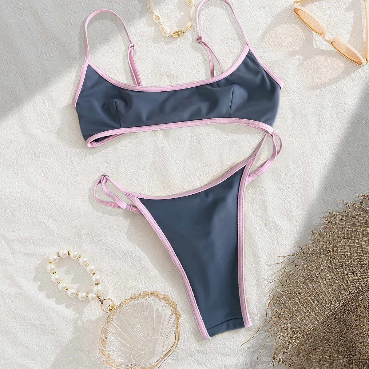 Bikinis Women Swimsuits Swimwear Bikini Set Chain Bathing Suit Beachwear Brazilian Biquini Female Beachwear