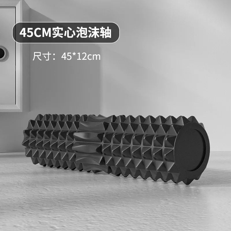 Full Body Muscle Relaxation Yoga Equipment Foam Rollers Wolf Tooth Stick Back Wheel Barrel Massage Tools