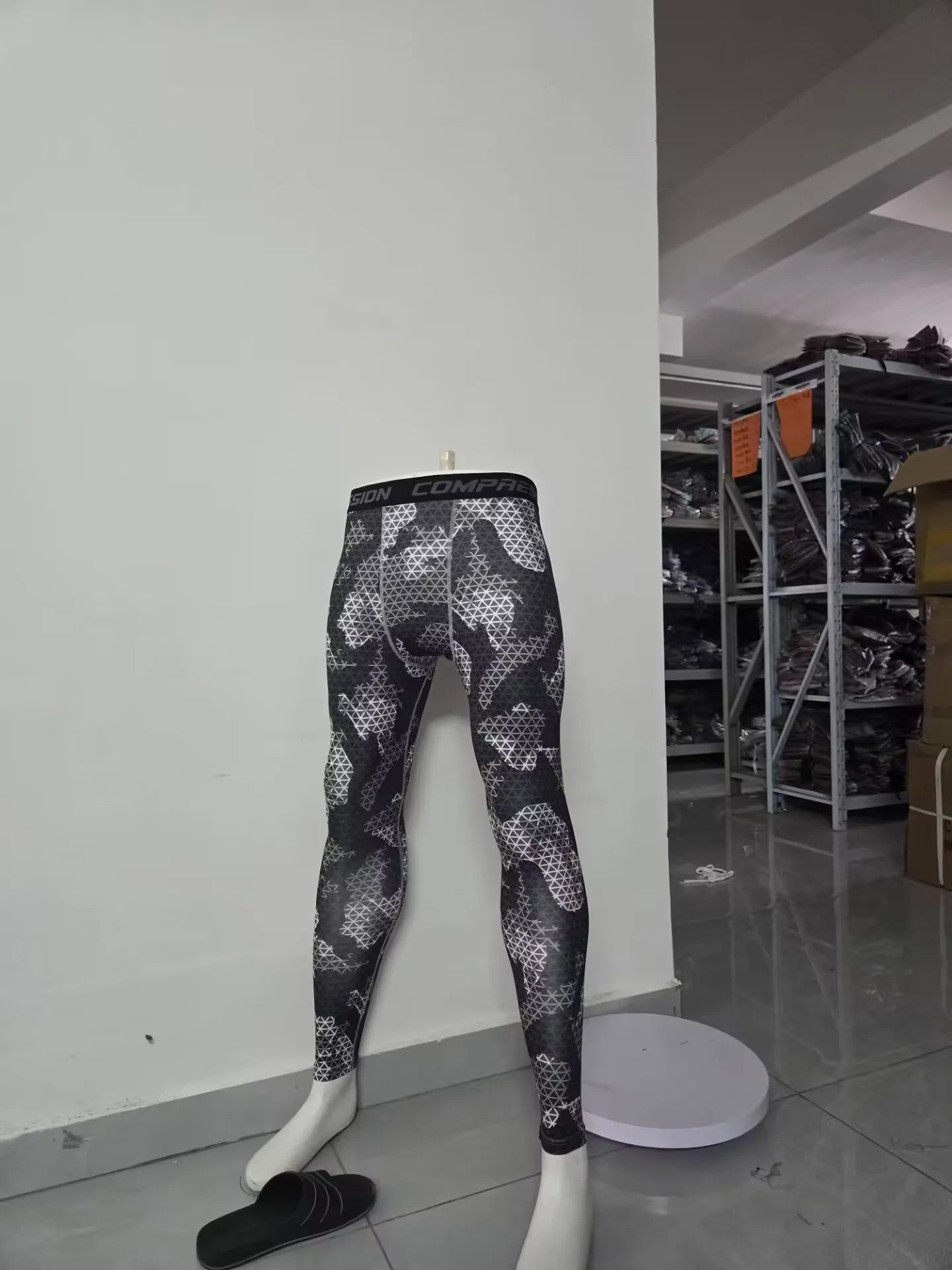 Men Camouflage Tights Man Fitness Compression Pants Quick-drying Rashguard Elastic Leggings for Gym Training
