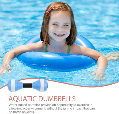 2pcs Aquatic Dumbbell High Quality EVA Foam Water Dumbbells Summer Water Sports Assistance Portable Outdoor Fitness Equipment